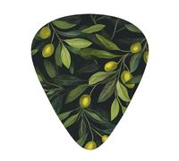 Green Branch Olive - Juego de regalo de púas de guitarra suaves y duraderas para guitarra acústica, eléctrica y bajo, regalo perfecto para amantes de la guitarra y músicos