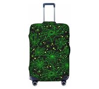 Green Bright spiders Web Star Fundas de equipaje de viaje - Fundas elásticas para maletas protectoras para equipaje de 18 a 32 pulgadas, Negro -, CH