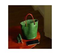Green Bucket Bag for Women, Tote Handbag Summer Fashion Small Shoulder Crossbody Bag for Daily Commute and Casual