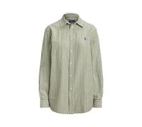 Green Camisa de algodón y lino Classic Fit M