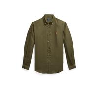 Green Camisa de lino Custom Fit XS