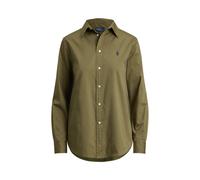 Green Camisa de sarga de algodón Classic Fit XL
