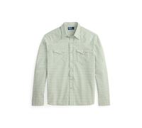 Green Camisa Western de madrás Classic Fit M