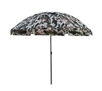 Green Camouflage Patio Umbrella, 2.8m/9ft Travel Camping Sun Parasol, Portable with Fringe, for Outdoor/Lawn