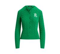 Green Cárdigan de algodón en punto de ochos XL