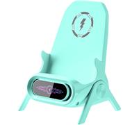 (Green, -) Cargador inalámbrico 15W con soporte móvil, 3 en 1.