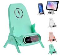 (Green, -) Cargador inalámbrico multifunción, soporte 3 en 1 para smartphones