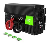 Green Cell® 1000W/2000W 12V a 220V/230V Onda sinusoidal Pura Inversor de Corriente DC AC Power Inverter Transformador de Voltaje para Coche Camion con Puerto USB y Pinzas de conexión a batería