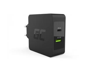 Green Cell 45W USB-C PD Charger with USB-C Cable and Additional USB Port Power S