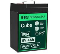 Green Cell AGM 6V 4Ah VRLA Batería de Plomo para Cajas y Balanzas