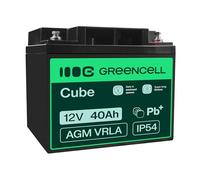 Green Cell Batería AGM VRLA 12V 40Ah - Batería sellada sin Mantenimiento para Sistemas de Alarma, UPS y Dispositivos electrónicos - Alta Durabilidad y Rendimiento confiable