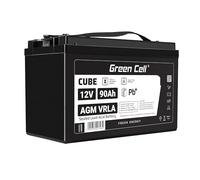 Green Cell Batería AGM VRLA 12V 90Ah - Batería sellada sin Mantenimiento para Sistemas de Alarma, UPS y Dispositivos electrónicos - Alta Durabilidad y Rendimiento confiable