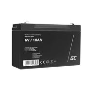 Green Cell Batería AGM VRLA 6V 10Ah - Batería sellada sin Mantenimiento para Sistemas de Alarma, UPS y Dispositivos electrónicos - Alta Durabilidad y Rendimiento confiable