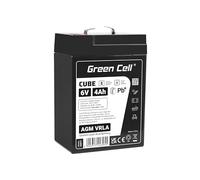 Green Cell Batería AGM VRLA 6V 4Ah - Batería sellada sin Mantenimiento para Sistemas de Alarma, UPS y Dispositivos electrónicos - Alta Durabilidad y Rendimiento confiable