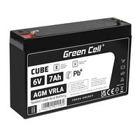 Green Cell Batería AGM VRLA 6V 7Ah - Batería sellada sin Mantenimiento para Sistemas de Alarma, UPS y Dispositivos electrónicos - Alta Durabilidad y Rendimiento confiable