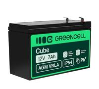 Green Cell Batería de Plomo AGM 12 V 7 Ah VRLA batería de Plomo batería de Repuesto batería de Gel batería batería de batería de Gel batería Resistente a ciclos Unbemann UPS | UPS | UPS | batería de