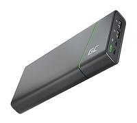 Green Cell Bateria Externa GC PowerPlay Ultra 26800mAh 128W | 4-Port Power Bank Cargador Portátil, Carga Rápida QC USB, Power Delivery USB-C 65W | Compatible con MacBook, iPad, iPhone, Galaxy, Switch
