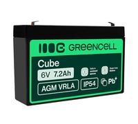Green Cell Battery AGM VRLA 6V 7.2Ah - Battery - 7200 mAh