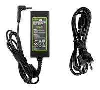 Green Cell Cargador para ASUS R540 X200C X200M X201E X202E Vivobook F201E S200E ZenBook UX31A UX32V portátil con Cable de alimentación Incluido (19V 2.37A 45W) Colore: Negro