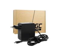 Green Cell Cargador para portátil con Cable de alimentación (5V-3A, 9V-3A, 12V-3A, 15V-3A, 20V-3.25A 65W), Conector USB-C, Protección contra sobrecalentamiento, sobretensión y Cortocircuitos