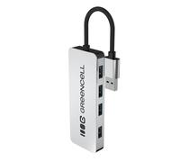 Green Cell Distribuidor de 4 Puertos USB 3.0, 5 Gbps, multienchufe, Divisor USB para DELL, MacBook, iMac, Surface, Thinkpad, Mobile HDD, Stick, Desktop PC y más (15 cm)