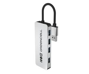 Green Cell Distribuidor de 4 Puertos USB 3.0, 5 Gbps, Multienchufe | Divisor USB para Dell, MacBook, iMac, Surface, Thinkpad, Mobile HDD, Stick, Desktop PC y Más 15 cm