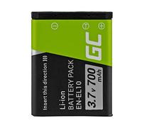 Green Cell® EN-EL10 Klic-7006 LI-40B LI-42B - Batería para Nikon Coolpix S510, Olympus Mju X Pentax Casio, Full Decoded (Ion de Litio, 700 mAh, 3,7 V), Color Negro