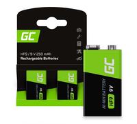 Green Cell GR18 Pilas recargables 2x 9V HF9 Ni-MH 250mAh