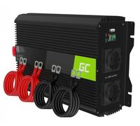 Green Cell Pro 2000W/4000W 12V a 220V/230V Onda sinusoidal modificada Inversor de Corriente DC AC Power Inverter Transformador de Voltaje para Coche Camion con Puerto USB