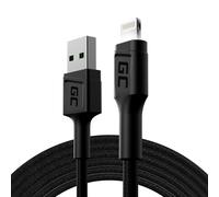 Green Cell KABGC12 cable de conector Lightning 2 m Negro