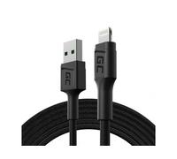 Green Cell KABGC18 cable de conector Lightning 2 m Negro