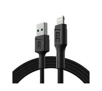 Green Cell KABGC21 cable de conector Lightning 1,2 m Negro