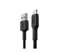 Green Cell KABGC24 cable de conector Lightning 0,3 m Negro