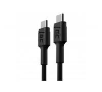 Green Cell KABGC31 - 0,3 m - USB C - USB C - USB 2.0 - 480 Mbit/s - Negro