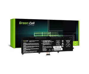 Green Cell Lavolta C21-X202 - Batería para portátil ASUS X201E, F201E, VivoBook F202E, Q200E, S200E y X202E (células de polímero de Litio, 4500 mAh, 7,4 V), Color Negro