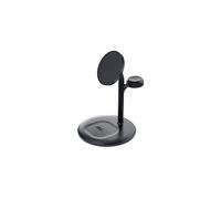 Greencell MagScape MagScape - Soporte de Carga inductivo 3 en 1 MagSafe para iPhone, Apple Watch, AirPods y Otros Auriculares inalámbricos, Color Negro