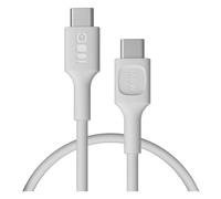 Green Cell PowerFlex Cable USB-C 0,3m PD 100W Blanco | Cable USB-C Compacto de 0,3m con Power Delivery 100W para una Carga Rápida y Eficiente