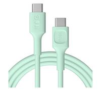 Green Cell PowerFlex Cable USB-C a USB-C 2m PD 100W Menta | Cable USB-C de 2m con Power Delivery 100W para una Carga Rápida y Eficiente, Ideal para el Escritorio y el Hogar