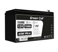 Green Cell AGM Battery Lead Acid 12V 10Ah Maintenance Free for UPS and - Battery - 10000 mAh