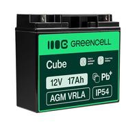 Green Cell Recambio de Batería Gel AGM 12V 17Ah Rechargeable Pila Sellada de Plomo ácido batería sin Mantenimiento Batería de Reemplazo para Montacargas Carro de Golf Moto eléctrica Silla de Ruedas