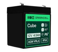 Green Cell Recambio de Batería Gel AGM 12V 4.5Ah Rechargeable Pila Sellada de Plomo ácido batería sin Mantenimiento Batería de Reemplazo para Sistemas de Alarma Antirrobo Video vigilancia