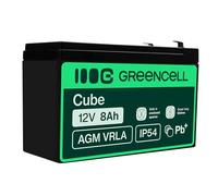 Green Cell Recambio de Batería Gel AGM 12V 8Ah Rechargeable Pila Sellada de Plomo ácido batería sin Mantenimiento Batería de Reemplazo para Sistemas de Alarma Antirrobo Video vigilancia