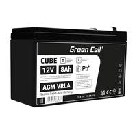 Green Cell Recambio de Batería Gel AGM 12V 8Ah Rechargeable Pila Sellada de Plomo ácido batería sin Mantenimiento Batería de Reemplazo para Sistemas de Alarma Antirrobo Video vigilancia