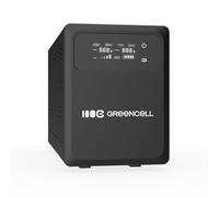 Green Cell SAI 1200 W 2000 VA PowerCore, Fuente de alimentación de Emergencia con Pantalla LCD, AVR UPS con Onda sinusoidal Pura, conexión de batería Externa, protección contra sobretensión