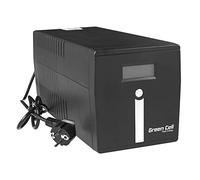 Green Cell® SAI Sistema de alimentación ininterrumpida UPS Potencia 1000VA (600W) 230V Fuente de alimentación Continua Line Interactive senoidal AVR USB/RJ45 2X Schuko 2X IEC Tomas con Pantalla LCD