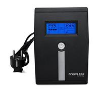 Green Cell® SAI Sistema de alimentación ininterrumpida UPS Potencia 600VA (360W) 230V Fuente de alimentación Continua Line Interactive senoidal AVR USB/RJ11 2X Schuko Tomas con Pantalla LCD