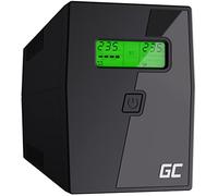 Green Cell® SAI Sistema de alimentación ininterrumpida UPS Potencia 800VA (480W) 230V Fuente de alimentación Continua Line Interactive senoidal AVR USB/RJ11 2X Schuko Tomas con Pantalla LCD