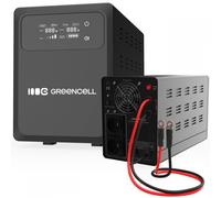 Green Cell UPSLPPC500 Sistema de Alimentación Ininterrumpida AVR UPS 800VA 500W PowerCore 12 VDC con pantalla LCD