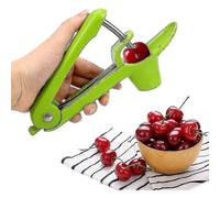 (Green)Cherry Fruit Kitchen Olive Core Remove Pit Tool Seed Gadget Stoner Corer Pitter Remover(green)