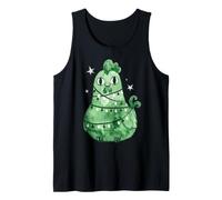 Green Christmas Chicken Wrapped in Lights Holiday Art Camiseta sin Mangas